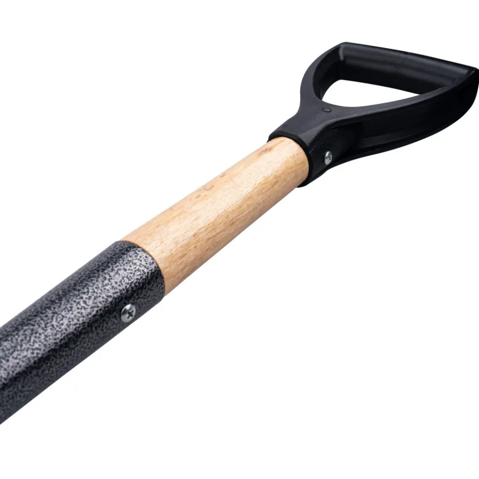 Gartenspaten 70 cm aus Stahl und Holzstiel