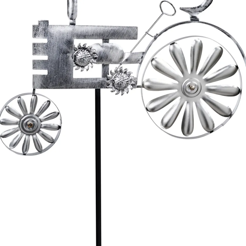 Gartenstecker Windrad 130 cm mit Fahrzeugmotiv und Erdspieß