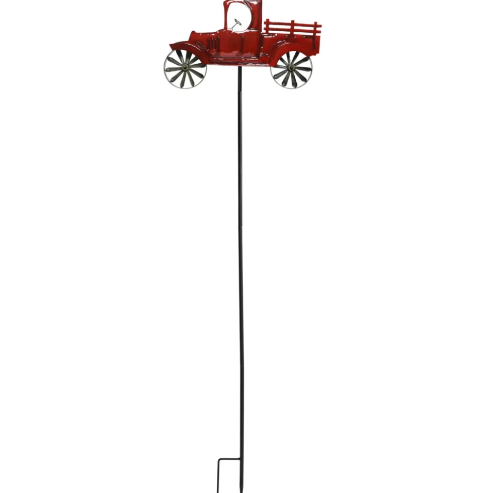 Gartenstecker Windrad 130 cm mit Fahrzeugmotiv und Erdspieß