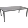 Gartentisch ausziehbar, 180/240 x 100 x 75 cm, Aluminium, Silbergrau