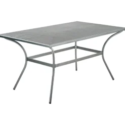 Gartentisch 150 x 90 x 72 cm Streckmetall anthrazit