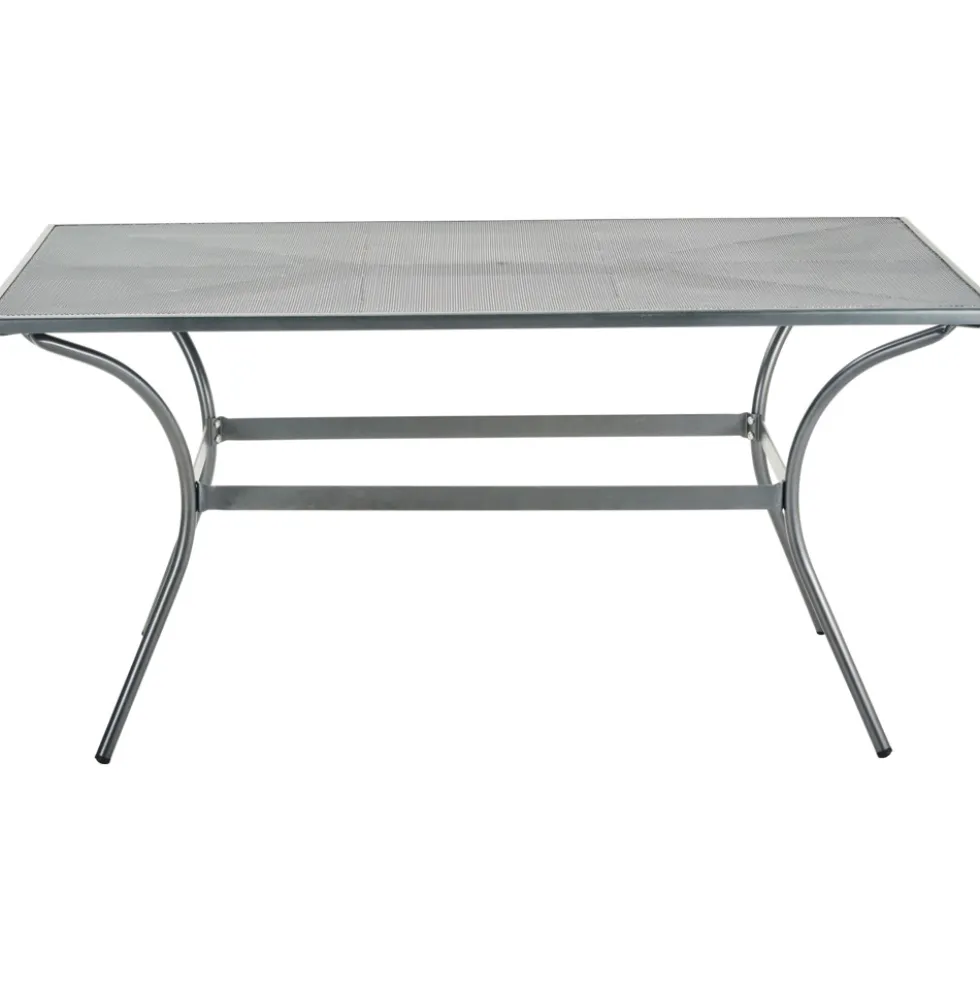 Gartentisch 150 x 90 x 72 cm Streckmetall anthrazit
