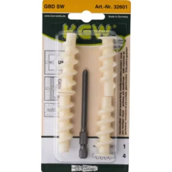 Gasbetondübel 4 Stück 10 x 50 mm mit Setzwerkzeug