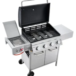 Gasgrill fahrbar Infrarot-Steak Zone silber-schwarz