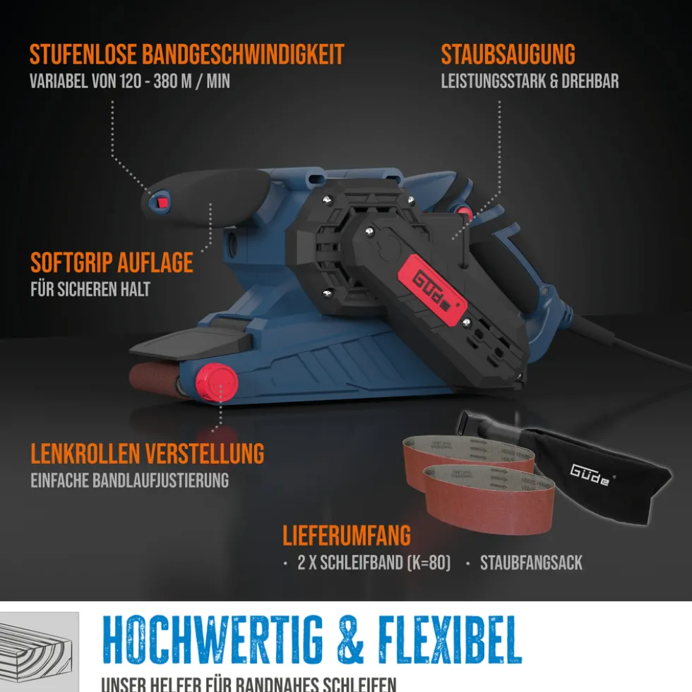Güde® Bandschleifer BS 76-900 E