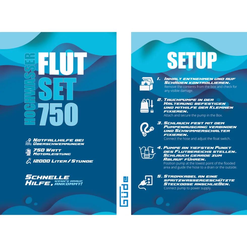 Güde® Hochwasser Flut-Set 750