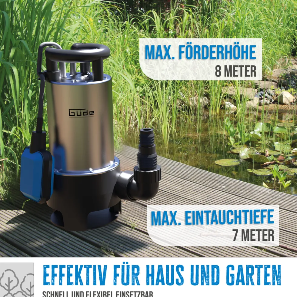 Güde® Schmutzwassertauchpumpe GS 1103 PI