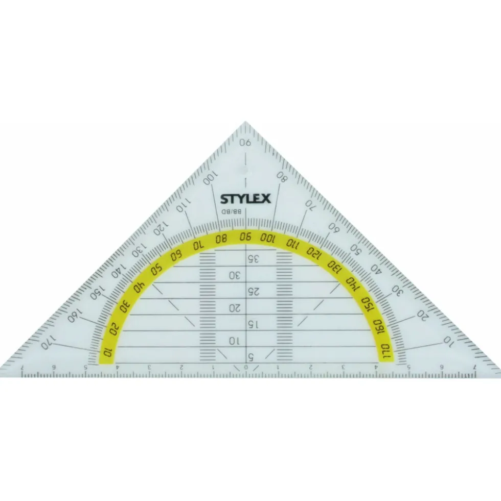 Geodreieck 16 cm aus Kunststoff