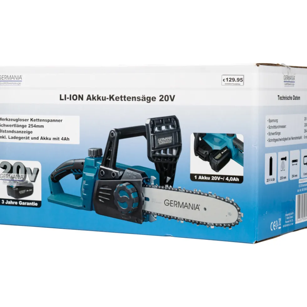 GERMANIA® Akku Kettensäge-Set 20 V
