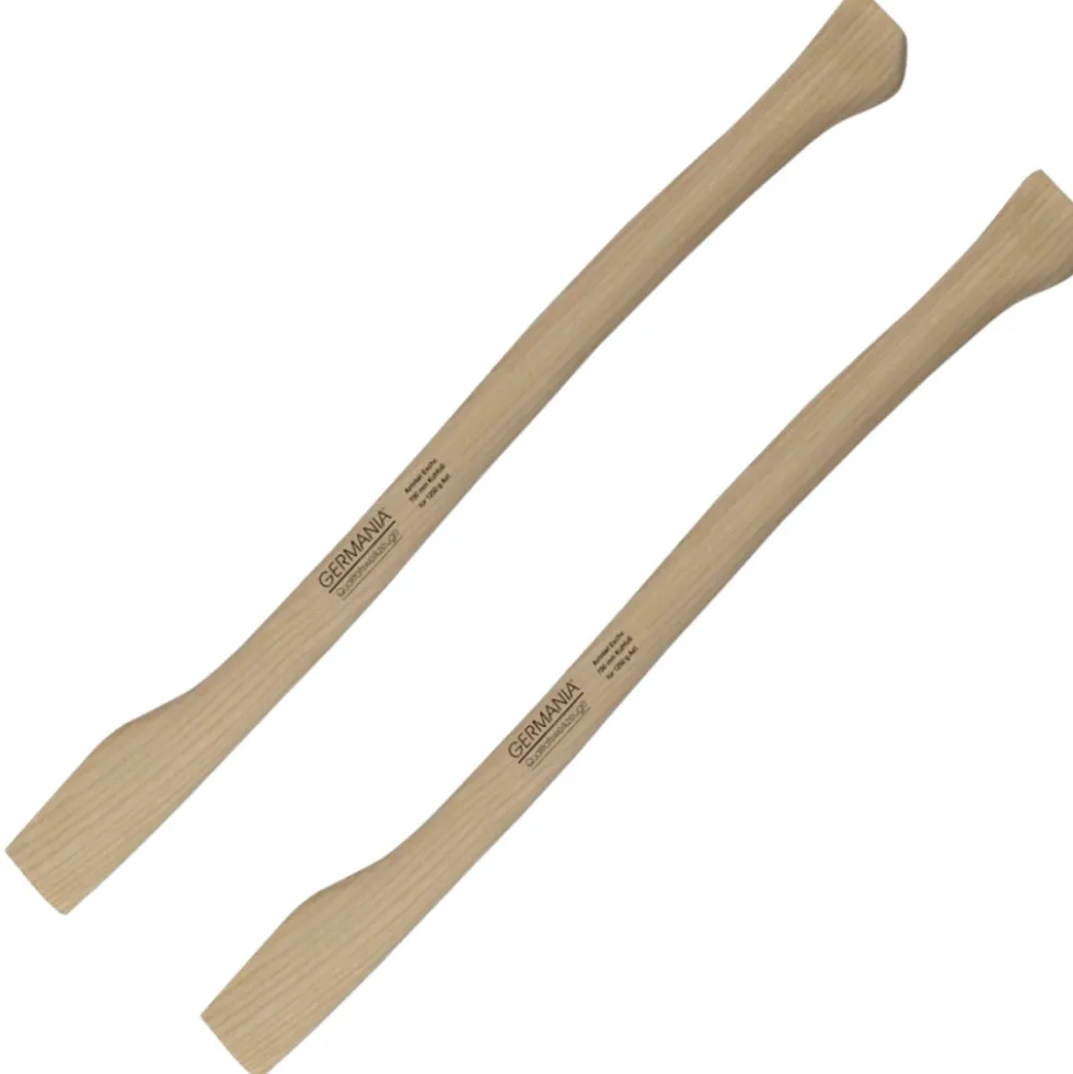 GERMANIA® Axtstiel 2er Set 70cm Kuhfußform