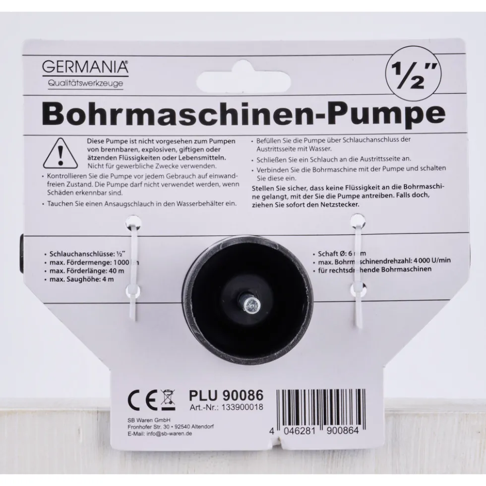 GERMANIA Bohrmaschinen Pumpe mit 1/2" Anschluß