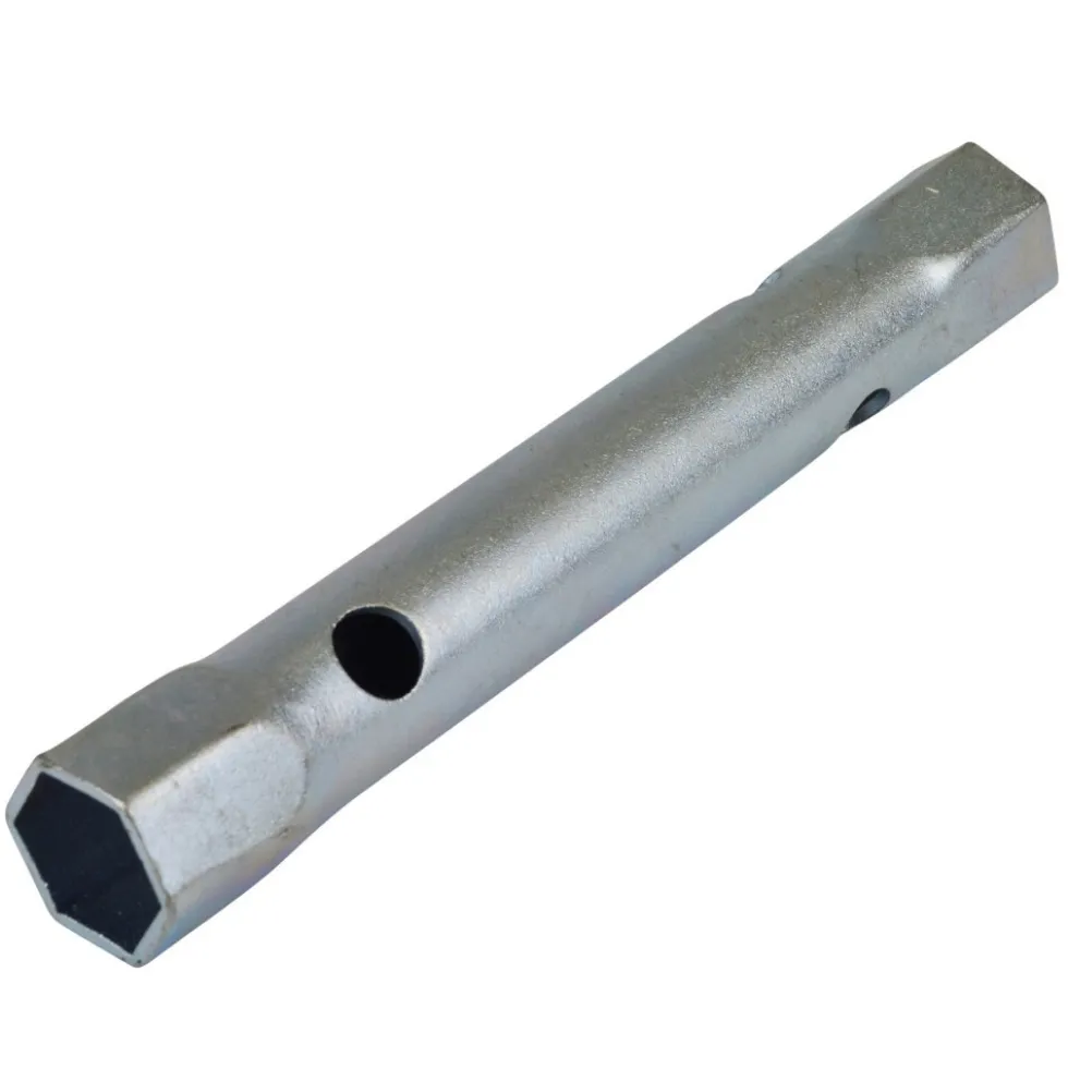 GERMANIA® Doppel Rohrsteckschlüssel 14 x 15 mm verchromt satiniert