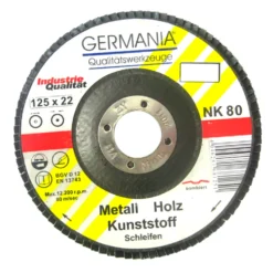GERMANIA® Fächerscheibe 125x22,23 NK80 bombiert