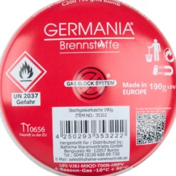 GERMANIA® Gaskartusche mit Butan Propangas 190 g