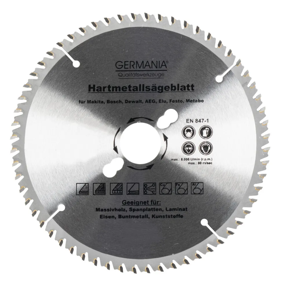 GERMANIA® HM Multifunktionssägeblatt Ø 210 mm mit 60 Zähnen
