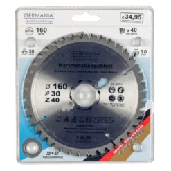 GERMANIA® HM Multifunktionssägeblatt Ø 160 mm mit 40 Zähnen