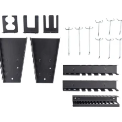 GERMANIA® Lochwand 3-teilig mit Hakensortiment aus Stahlblech