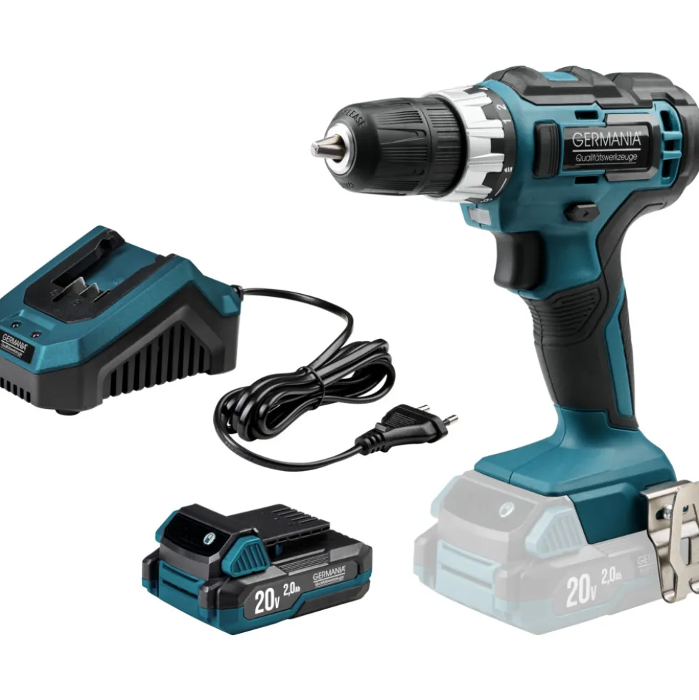 GERMANIA® Plattform 2.0 Akku-Bohrschrauber Set 20 V