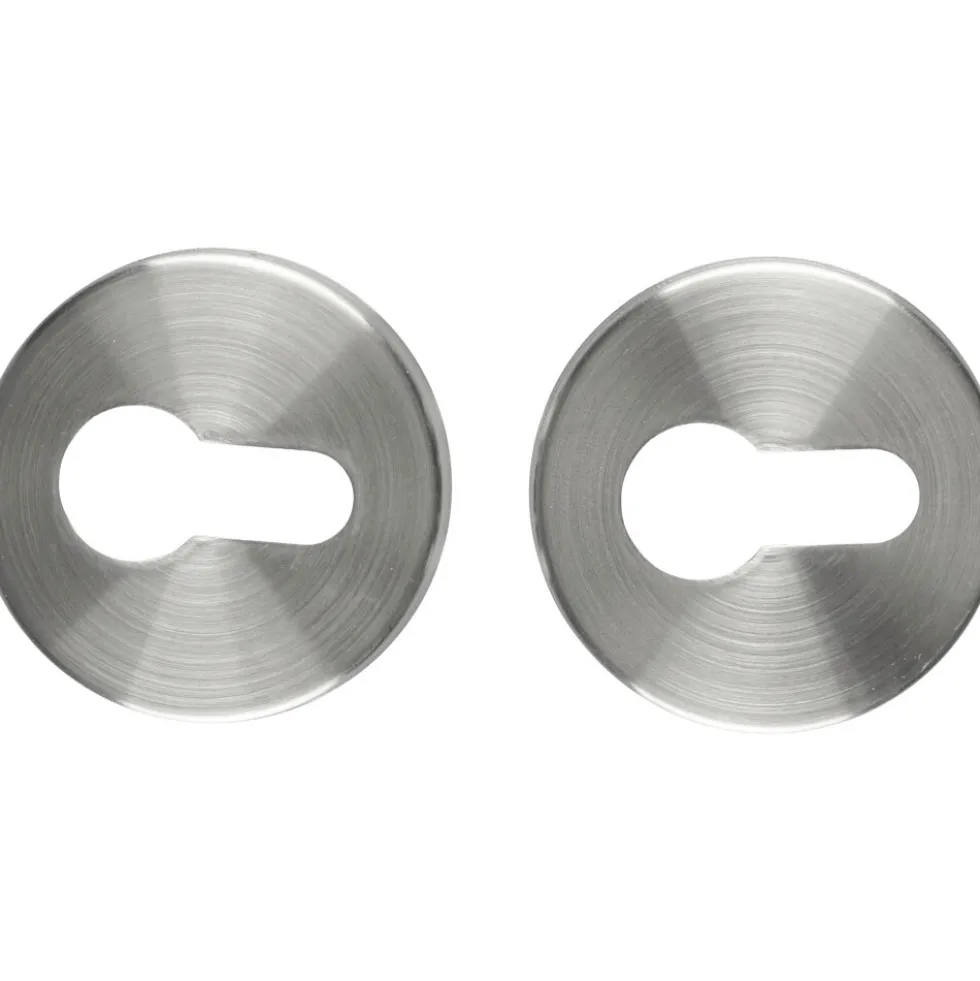 GERMANIA® Profilzylinder-Rosetten 54 mm, 2 Stück, aus Edelstahl