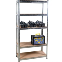 GERMANIA® Schwerlastregal steckbar Stahl für 875 kg mit MDF-Böden