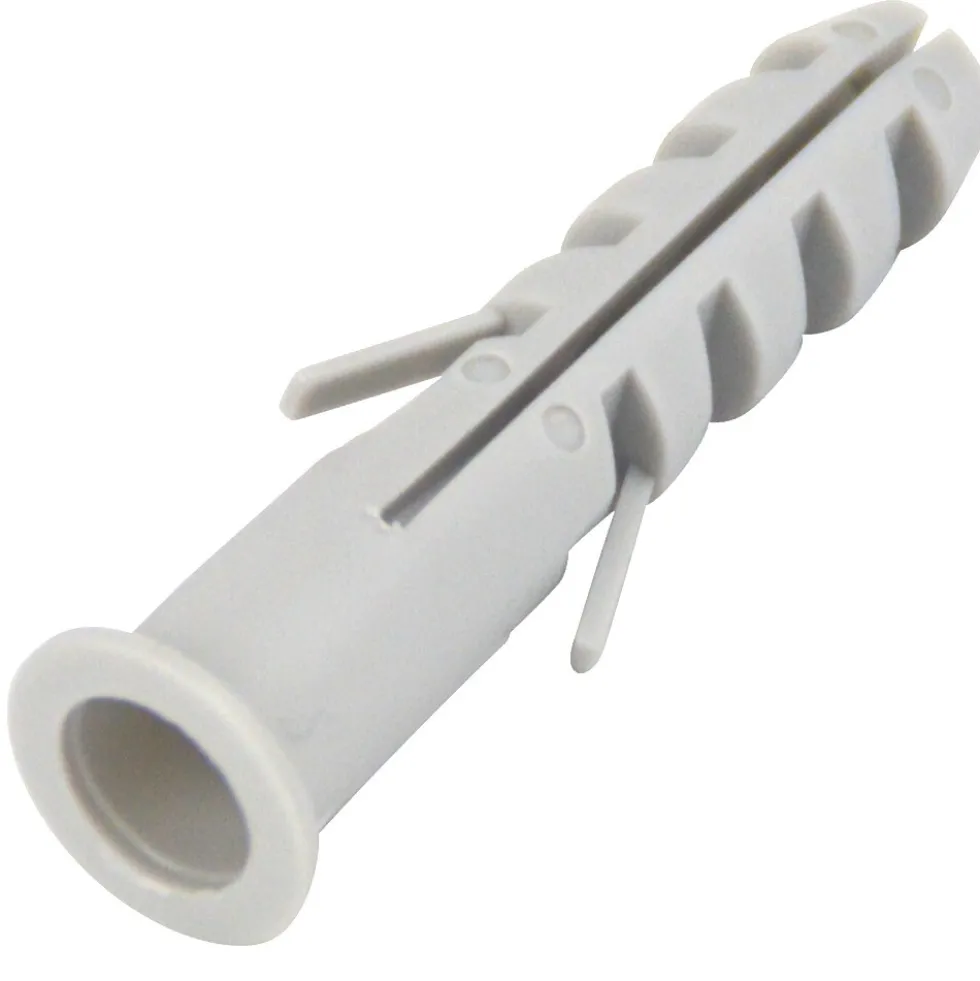 GERMANIA® Spreizdübel Ø 8 mm mit Kragen 100 Stück aus Nylon in grau