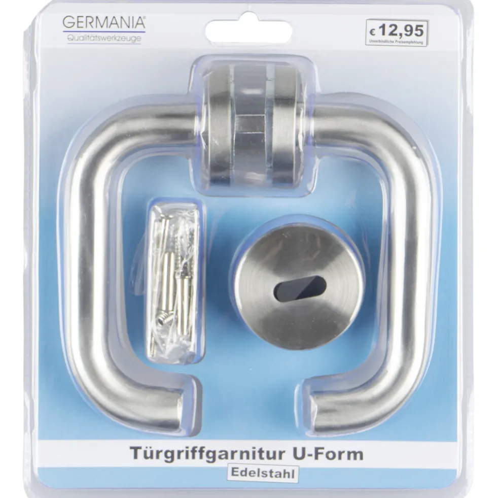 GERMANIA® Türgriff Drückergarnitur U-Form aus Edelstahl