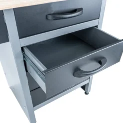 GERMANIA® Werkbank mit 6 Schubladen und Holz-Arbeitsplatte
