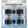 Gerätehalter-Set 4 Stück aus verzinktem Blech