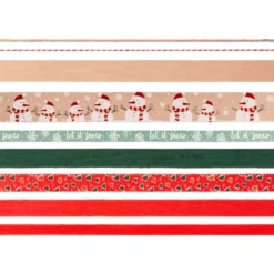 Geschenkband Weihnachten "Premium" Leinen classic