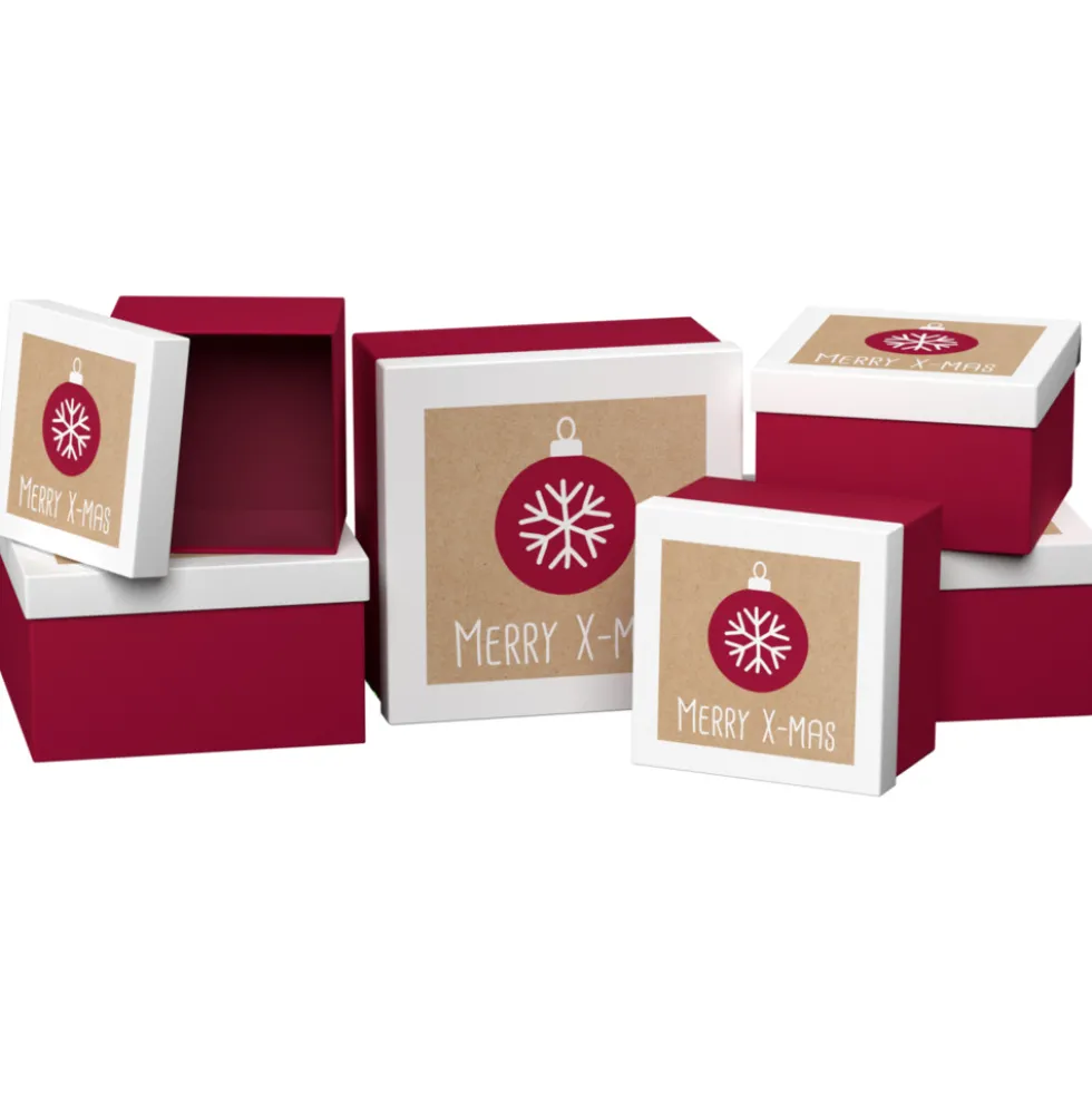 Geschenkboxen-Set Trend 6-teilig