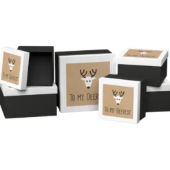 Geschenkboxen-Set Trend 6-teilig