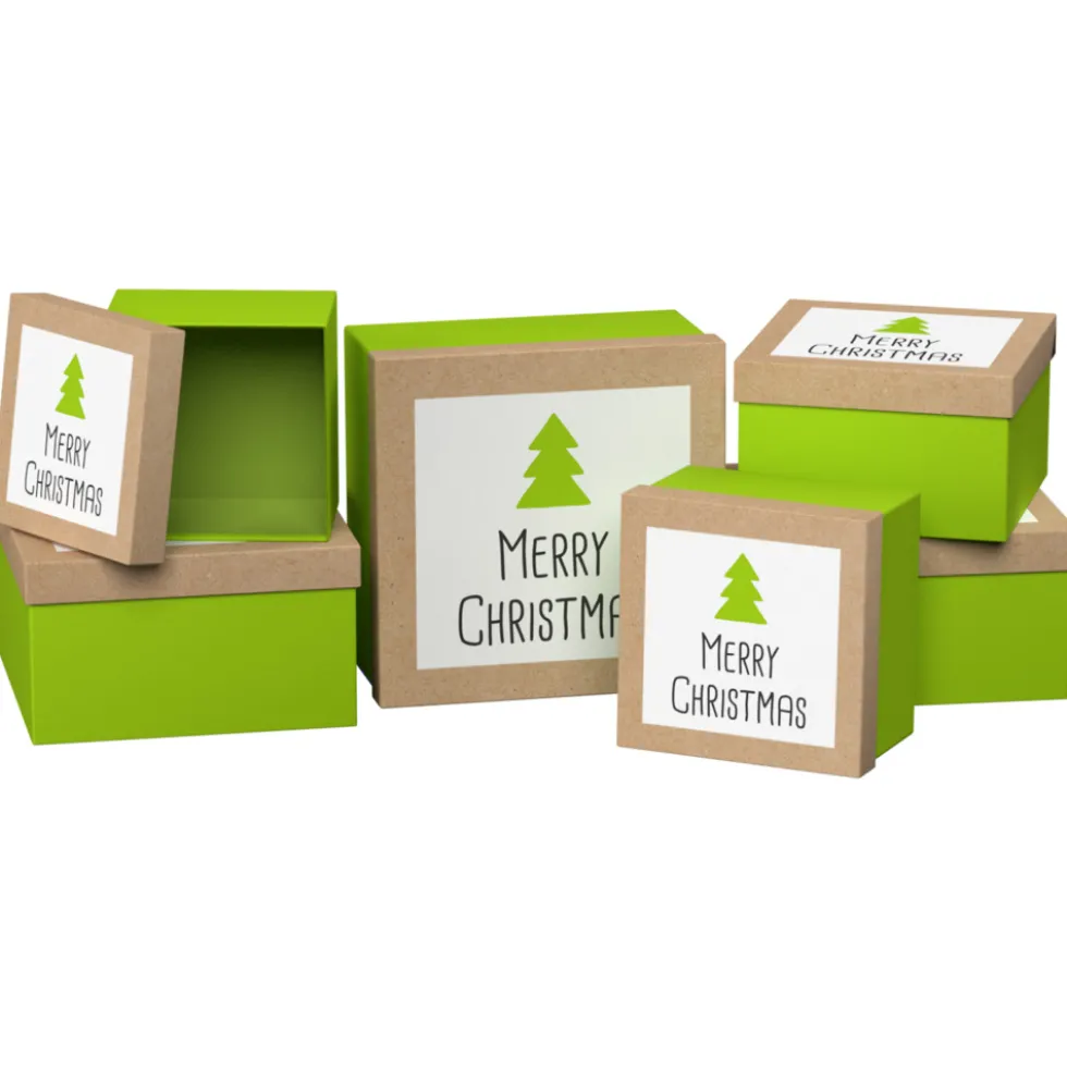 Geschenkboxen-Set Trend 6-teilig