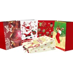 Geschenktasche Jumbo mit Weihnachtsdekor