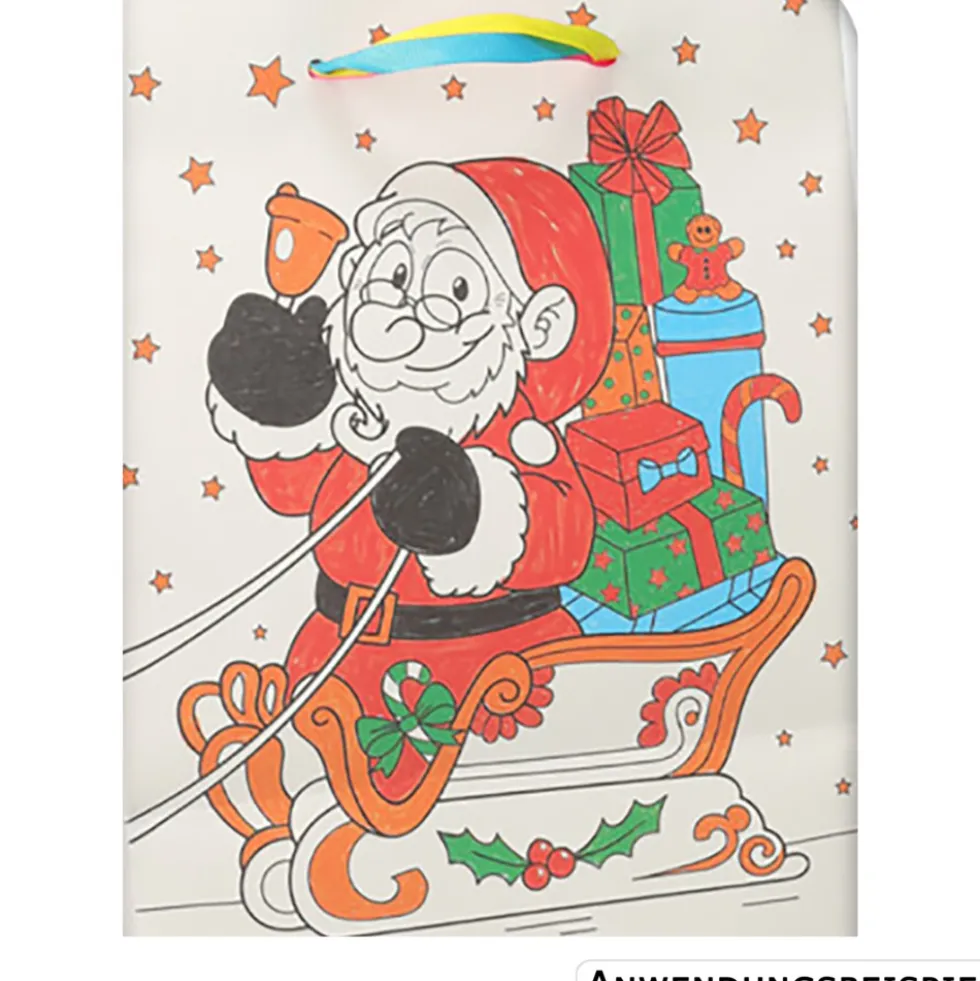 Geschenktasche zum Bemalen 4-fach sortiert