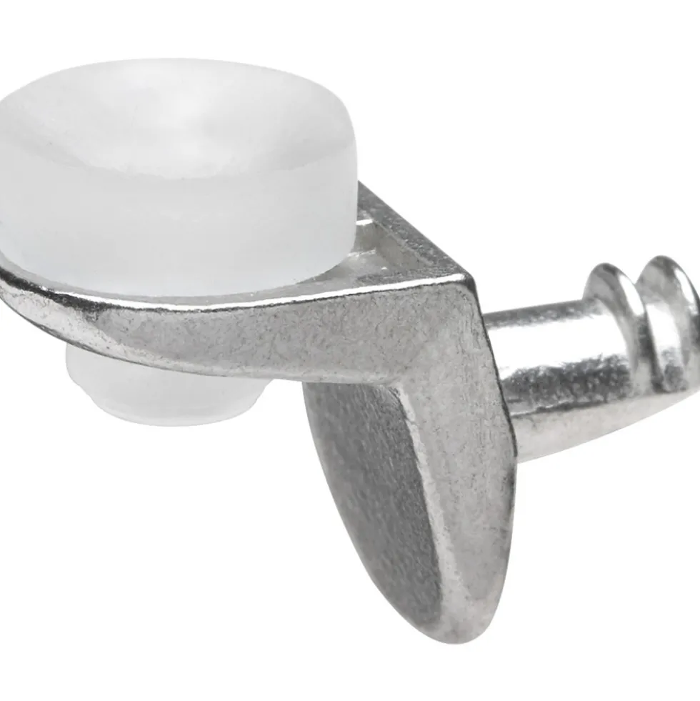 Glasbodenträger 5mm Zink-Druckguss, silber