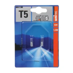 Glassockellampe T5, dimmbar, 2 Stück, 12V, 1,2W