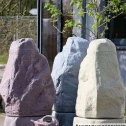 GreenLife Dekor-Regenspeicher ''Hinkelstein'' 230 Liter, sand