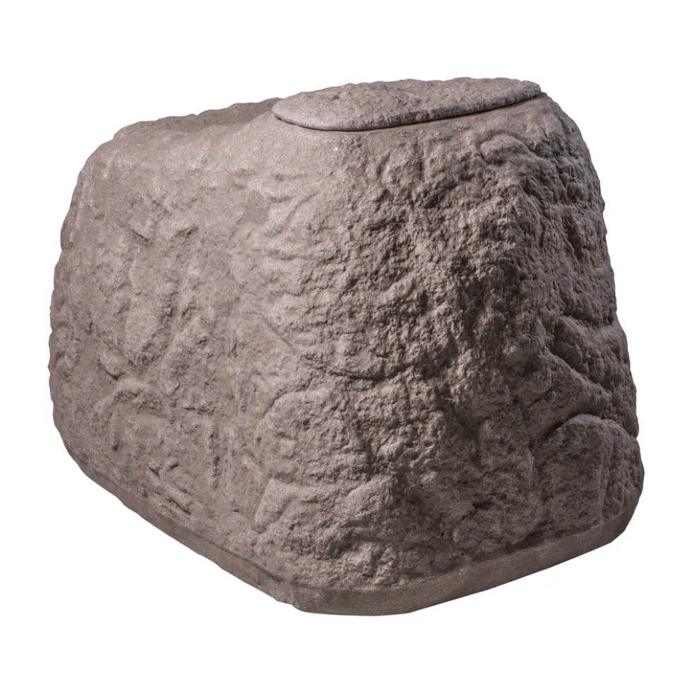 GreenLife Dekor-Regenspeicher ''Findling'' 500 Liter granitrot