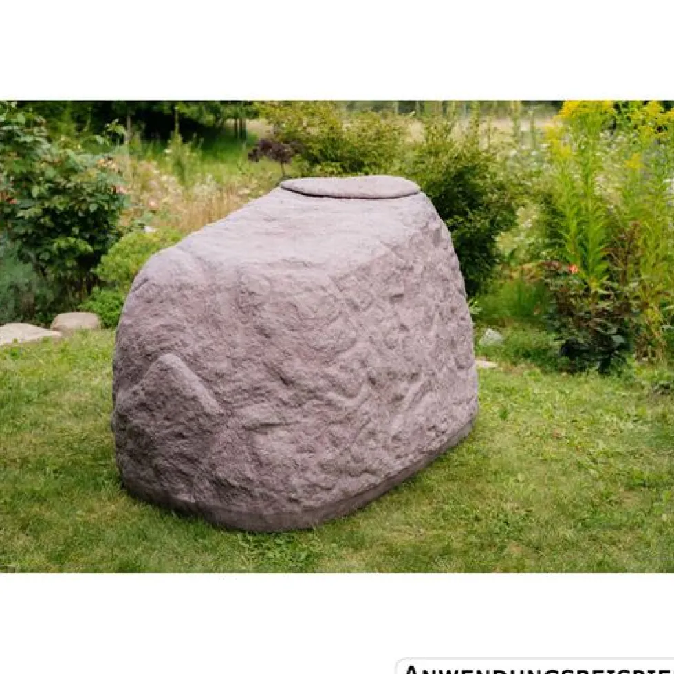 GreenLife Dekor-Regenspeicher ''Findling'' 500 Liter granitrot