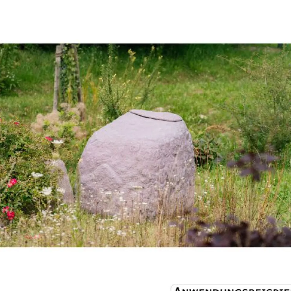 GreenLife Dekor-Regenspeicher ''Findling'' 500 Liter granitrot