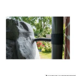 GreenLife Springbrunnenset für Regenspeicher ''Hinkelstein'', granitgrau