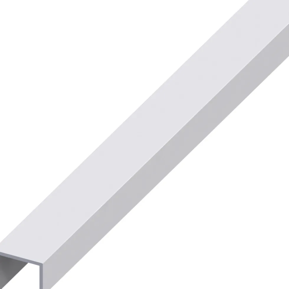 Griff-Profil Aluminium eloxiert 1000 x 20 x 22x 15 mm silberfarben