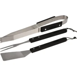 Grillbesteck-Set 3-teilig mit Holzgriff - B-Ware