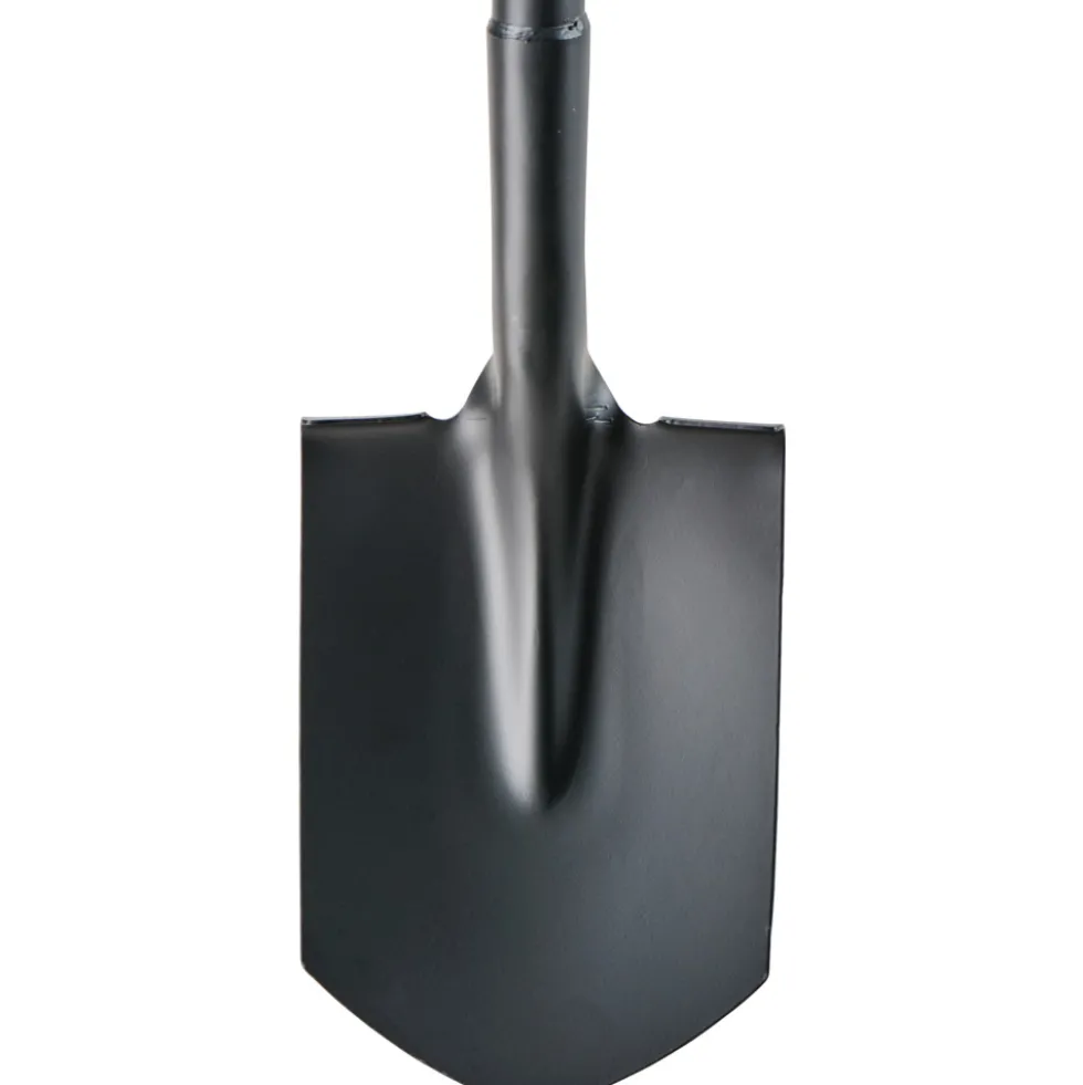 Gärtnerspaten Metall mit D-Griff 117 cm schwarz