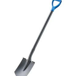 Gärtnerspaten Metall mit D-Griff 117 cm schwarz