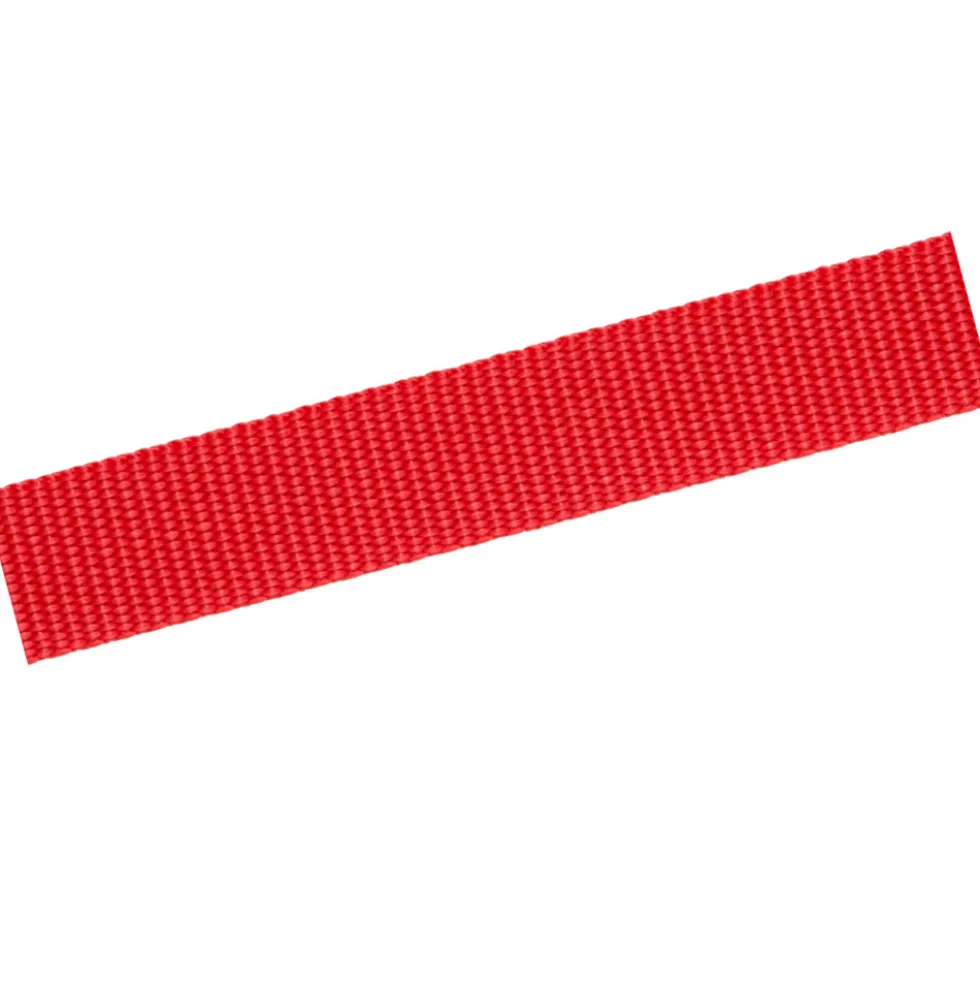 Gurtband 25 mm, Polypropylen, rot, Meterware