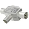 hama® Antennenverteiler  2 x Kupplung - 1 x Stecker