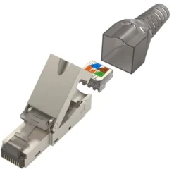hama® CAT-6a-Stecker mit Knickschutzhülle