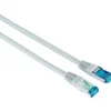 hama® CAT-6 Netzwerkkabel, geschirmt, 3 m, grau