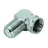 hama® SAT-Adapter, F-Stecker - F-Kupplung, 90°, steckbar